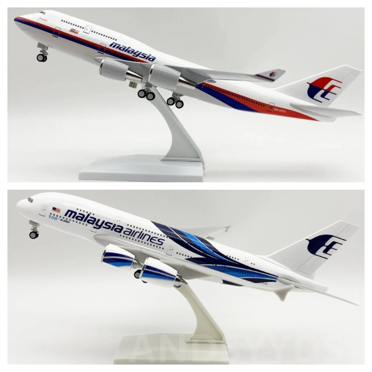 

Модель самолета 380, игрушка, модель самолета из смолы, масштаб 30 см, A380 B747 Малайзийские самолеты Airways, игрушки для детей, коллекция моделей самолетов