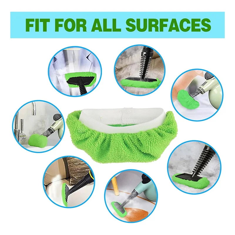 FZFZ スチームモップパッド、再利用可能なスチームクロスアクセサリー、ハンドヘルドスチームクリーナー用の洗えるスチームクリーナーパッド