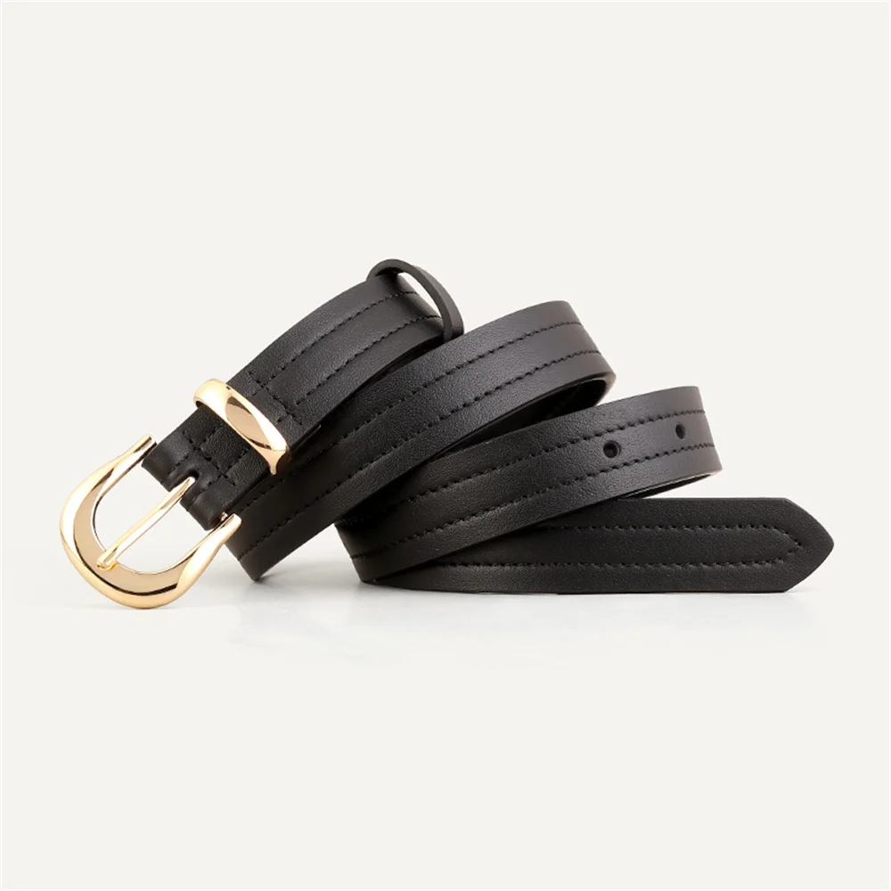 

2025 New Genuine Leather Women's Belt Retro Pin Buckle Casual Versatile Decorative Jeans Leather Belt