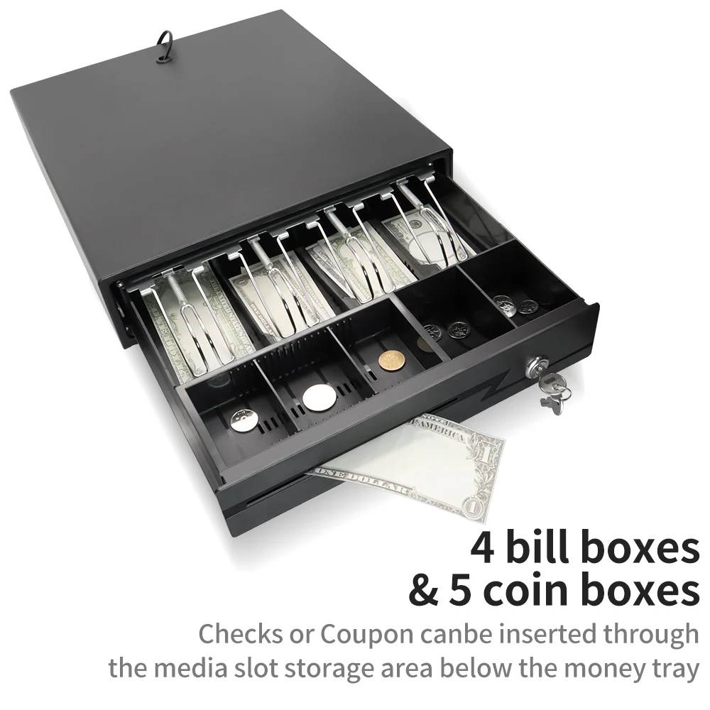 GTCODESTAR GT-C330 tiroir-caisse POS Machine boîtier en métal boîte RJ11 RJ12 électrique argent casier caisse enregistreuse tiroir pour supermarché