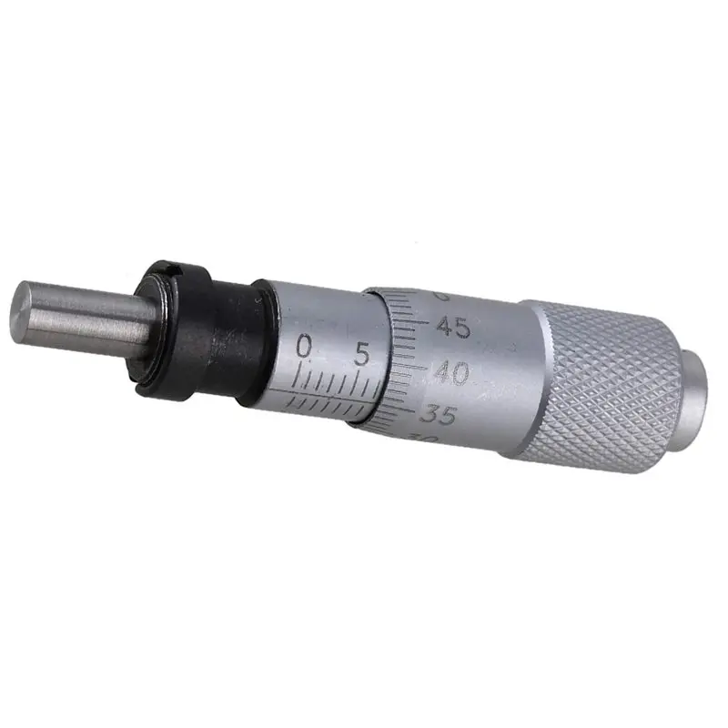 TKOH-Mounting Nut Included Micrometer Head Measure Tool 0-13Mm Flat Type Plain Thimble+ /-0.01Mm Precision Accuracy