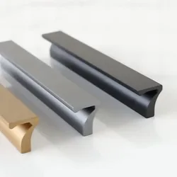 KK&FING 1000mm Long Aluminium Black Furniture Wardrobe Cabinet Door Handles Kitchen Cupboard Drawer Knobs Long Handle Hardware