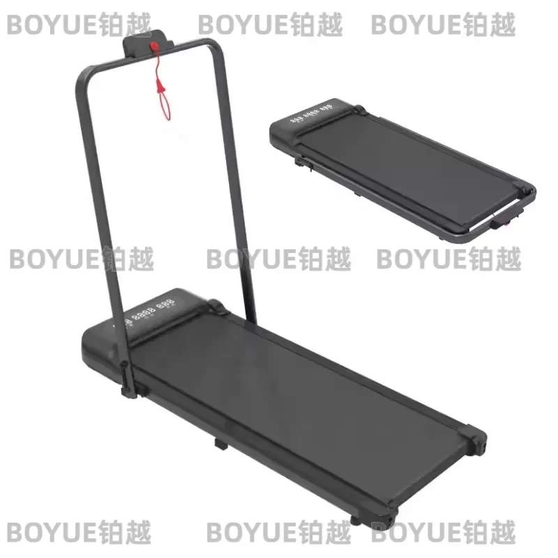 2 in 1 Folding Treadmill Electric Walking Pad LED Display Home Gym Fitness Equipment Compact Running Machine No Handle