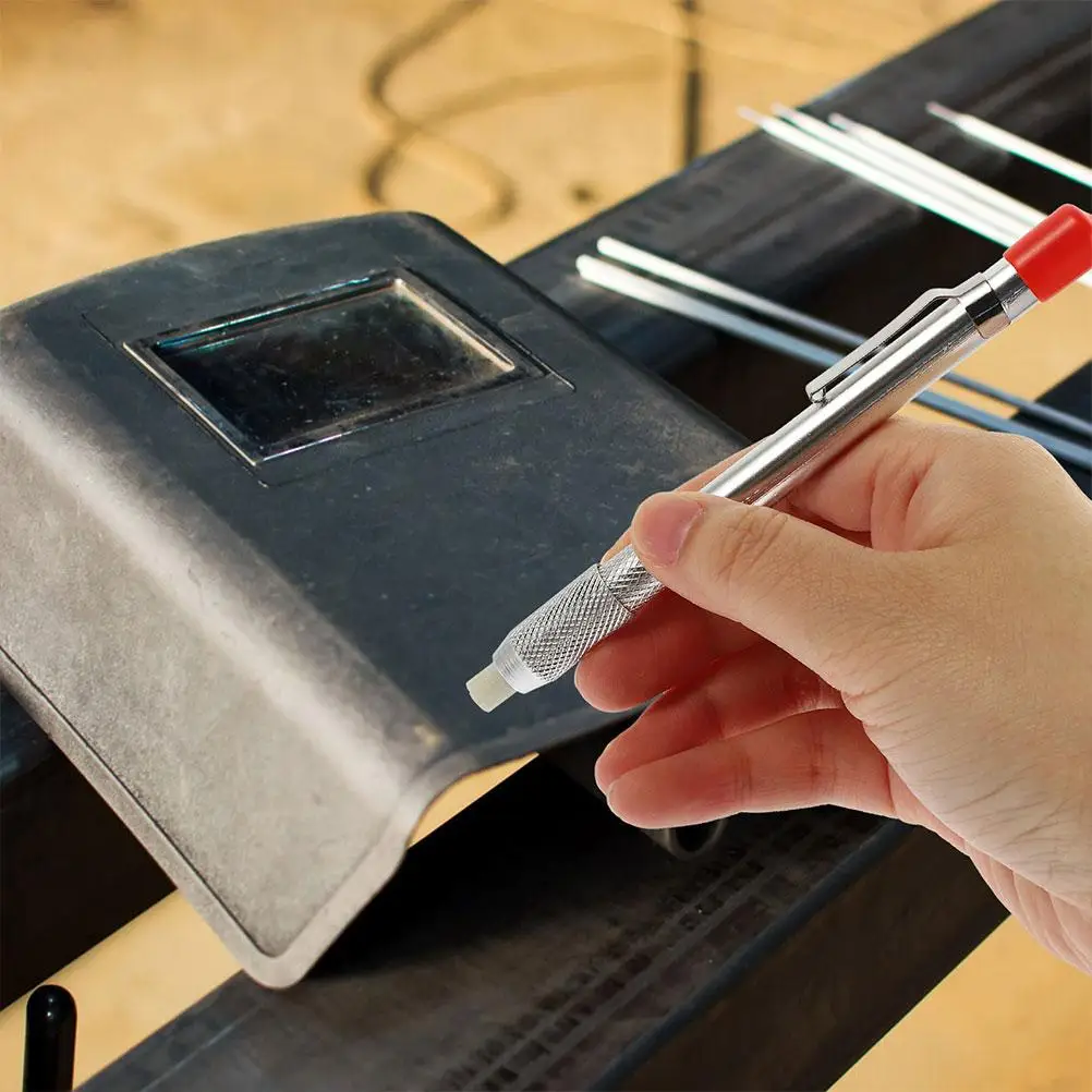 Soap Stone Pen Holder Welding Practice Kit Refill Setting Tools Talc Metal Marker