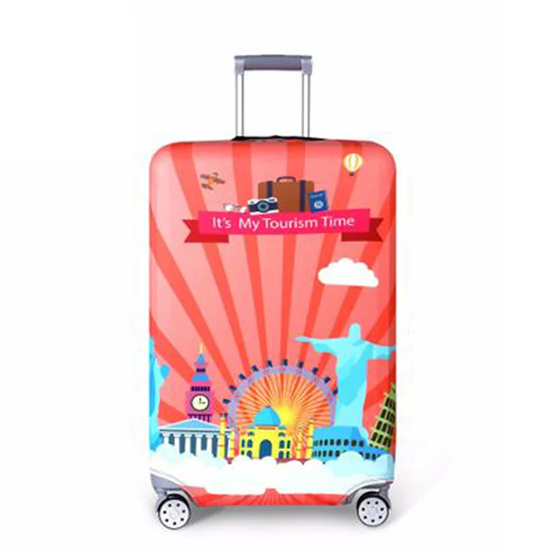 Thicker Travel Suitcase Protective Cover Luggage Case Travel Accessories Elastic Luggage Dust Cover Apply To 18-32 Suitcase