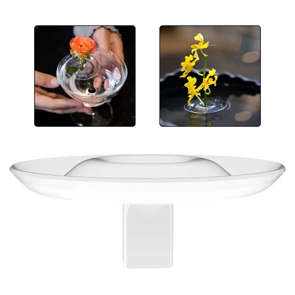 حامل زهور عائم من الأكريليك الشفاف، حامل ترتيب زهور إبداعي لمزهرية الوعاء وأشكال تزيين حوض السمك #5