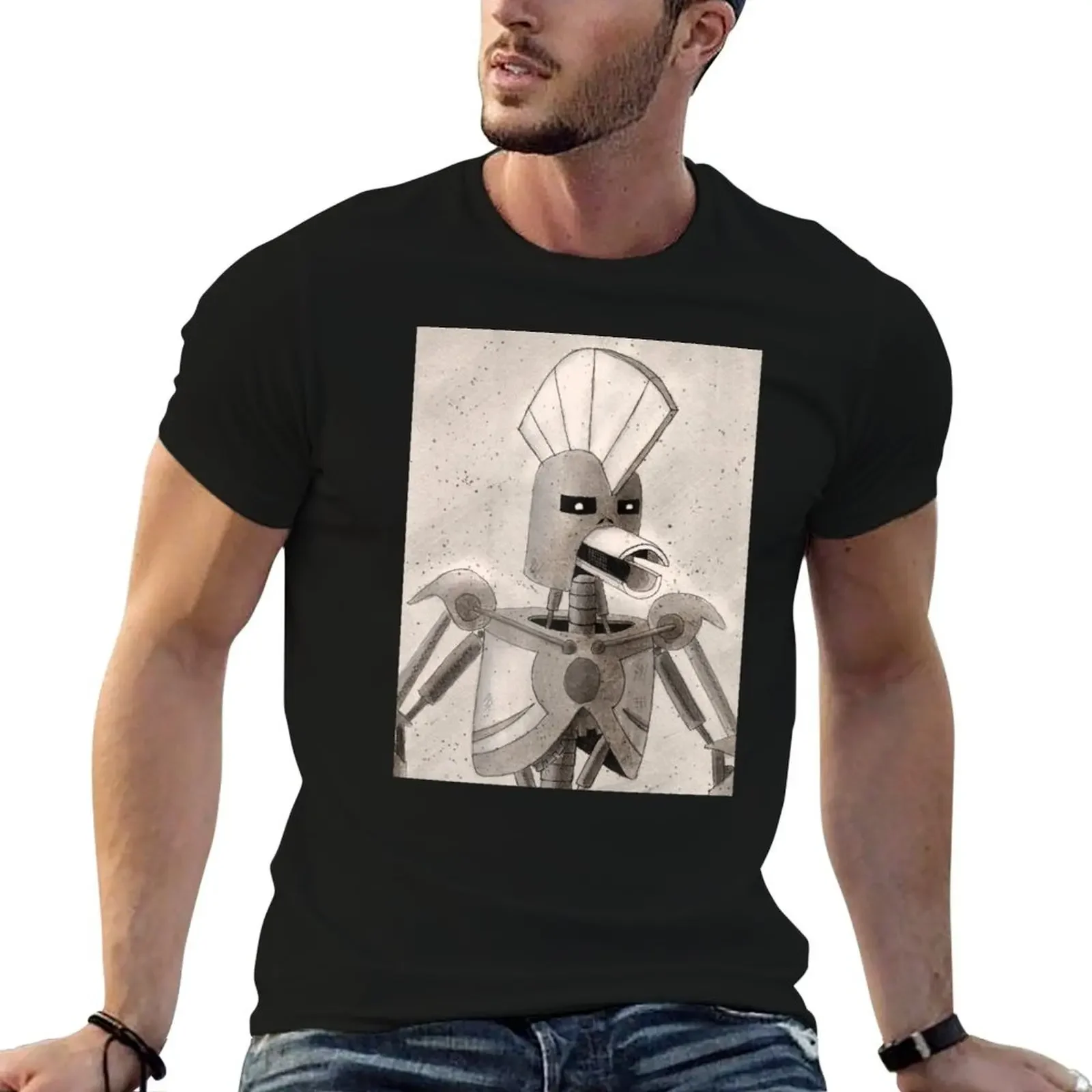 

Gouache Bot 2 T-Shirt for a boy Short sleeve tee Men's t-shirt