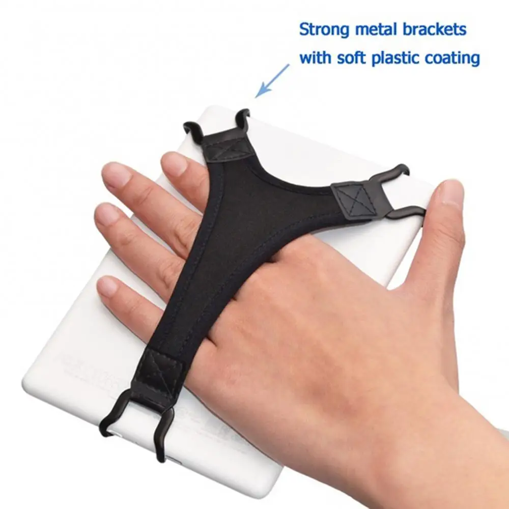 Tablet Stand Holder Adjustable Elastic Band Hand Strap with Anti-Slip Stand for Tablet E-Reader