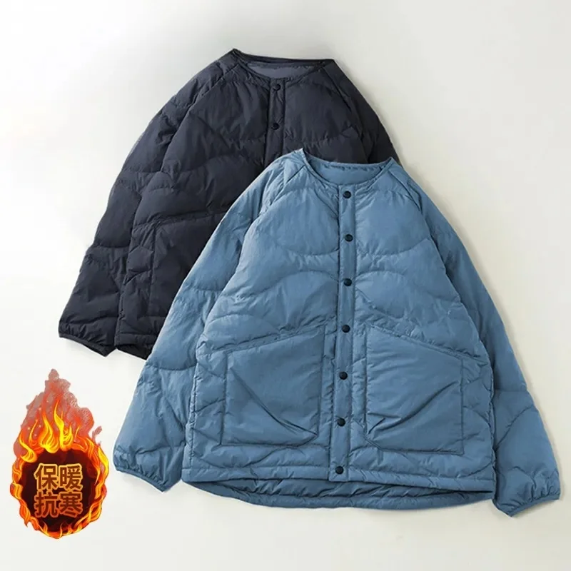 

Simple Commutin Retro Down Cotton Jacket Trendy Autumn And Winter Loose Fit Warm And Comfortable Coat For Women Outerwear W1741