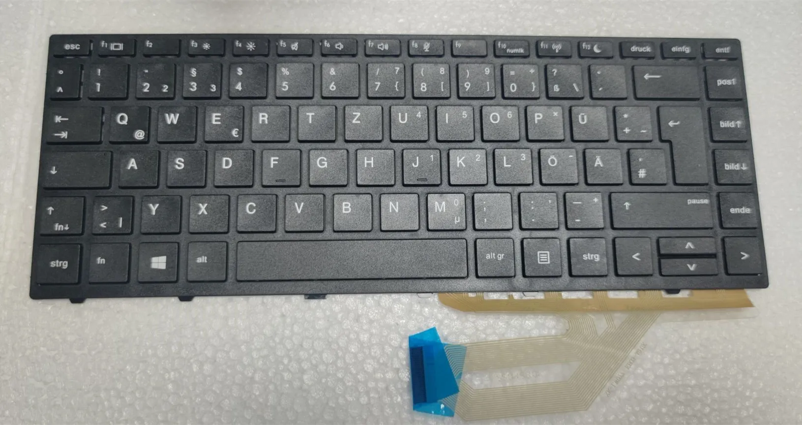 Imagem -01 - Teclado Alemão para hp Probook Moldura Preta sem Retroiluminação Layout Qwertz 430 g5 440 g5 445 g5 640 g4 640 g5 640 g5 645 g5 Novo teclado alemao para hp probook moldura preta sem retroiluminacao layout qwertz 430 g5 440 g5 445 g5 640 g4 640 g5 640 g5 645 g5 novo 01