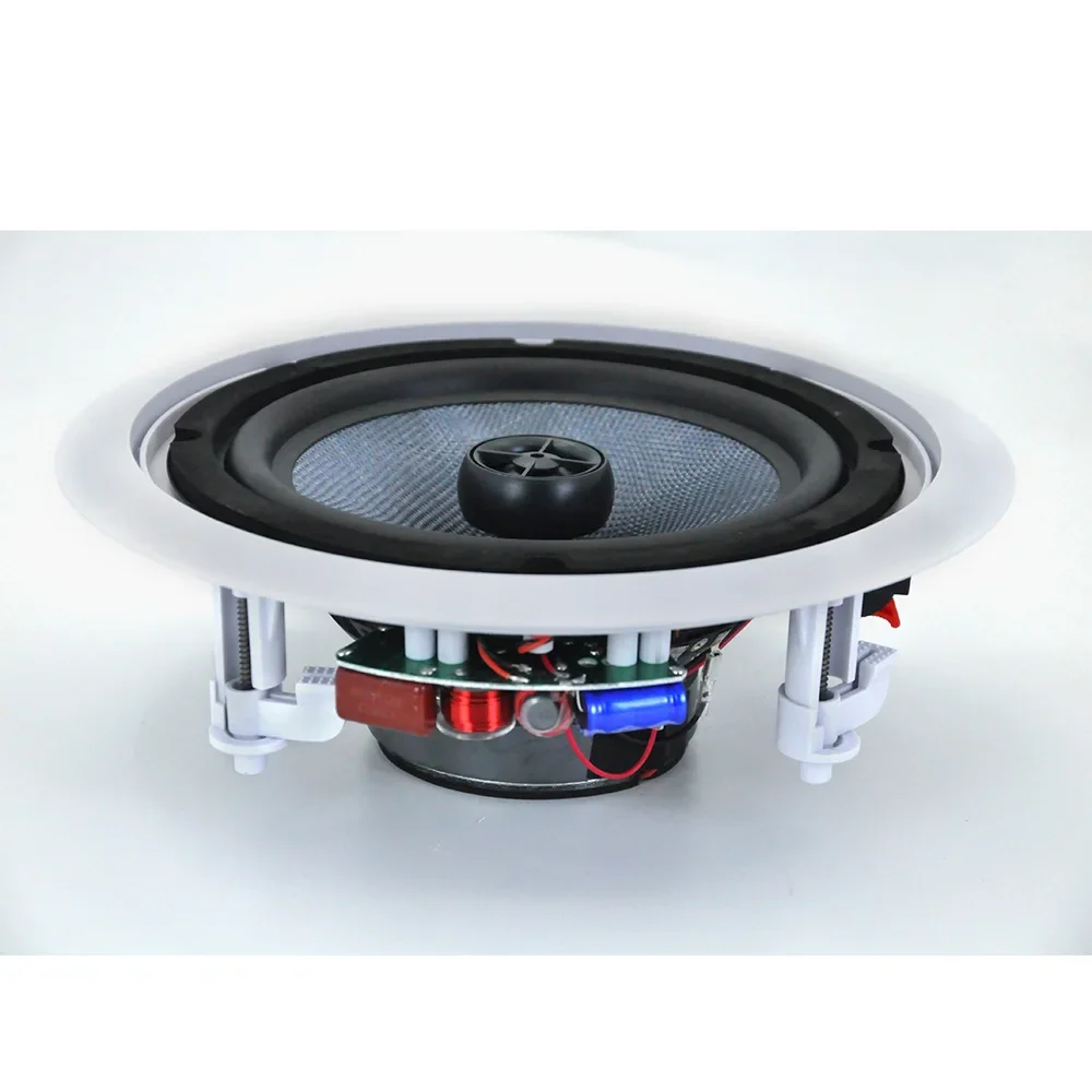 Powerful 50W Ceiling Speaker HiFi Stereo 8inch Coaxial Wall-mounted Loudspeaker Home Theater Sound System Public Broadcast  Horn