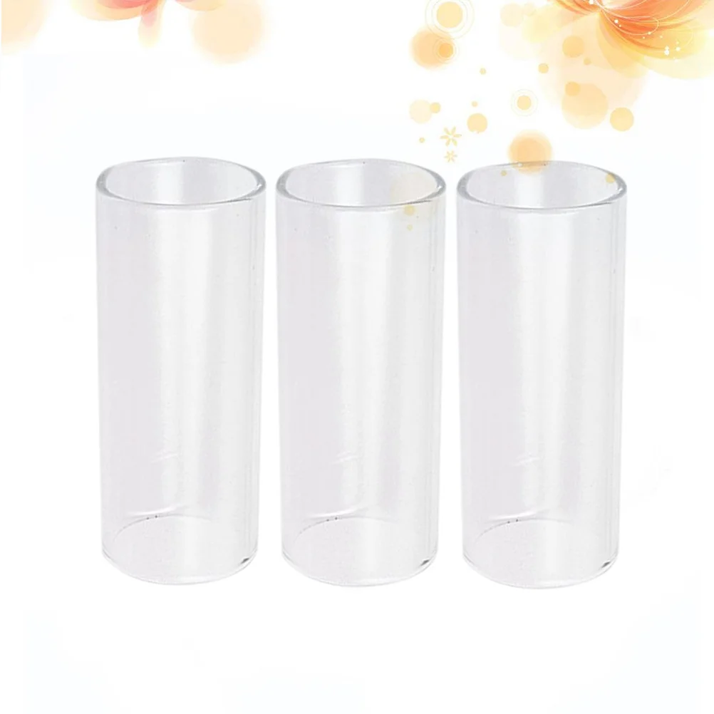 

3Pcs Glass Guitar Slides Medium Bottleneck Smooth Tone Clear Sound Professional Guitar Slide Medium Bottleneck