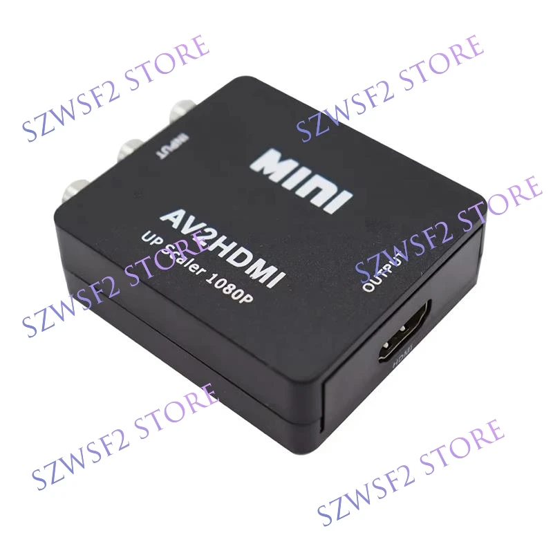 HDMI-Compatible to RCA AV Composite Adapter HD Video Converter Box Converter 1080P Audio Video Cable CVBS AV with USB Cable E2
