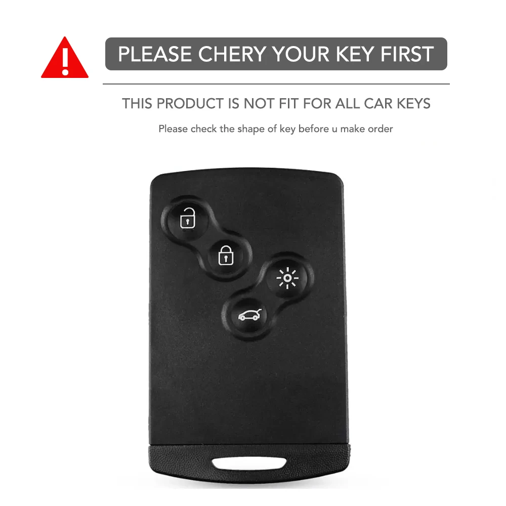 Siliconekey Case Card Cover Holder For Renault Megane 3 2 4 Kadjar Laguna 3 Koleos Clio 4 Captur Scenic 3 Stage Koleos Logan