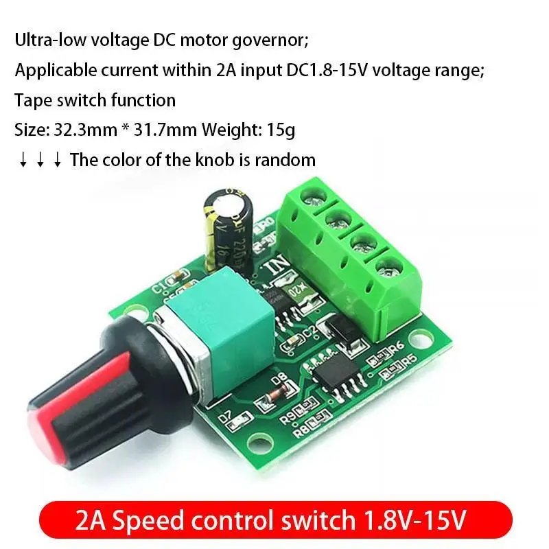 PWM DC Motor Governor 2A 3A 5A 10A Speed Control Switch Function 1803BK 1203BK image 2
