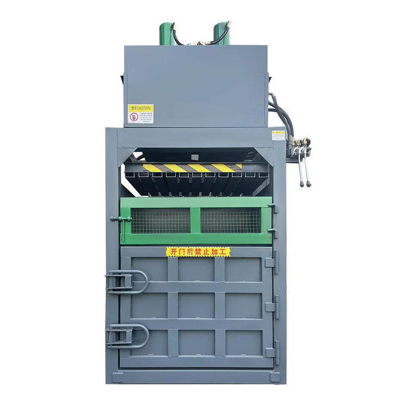 Baler Semi Automatic Vertical Garbage Station Scrap Hydraulic Baling Press Machine Cardboard Plastic 60T Baler Compactor