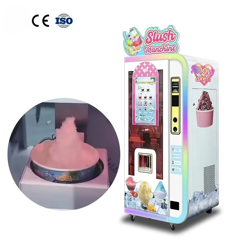 Custom New Style OEM ODM Smoothie Slush Vending Machine 24H Self-Service Smart Credit Card Payment