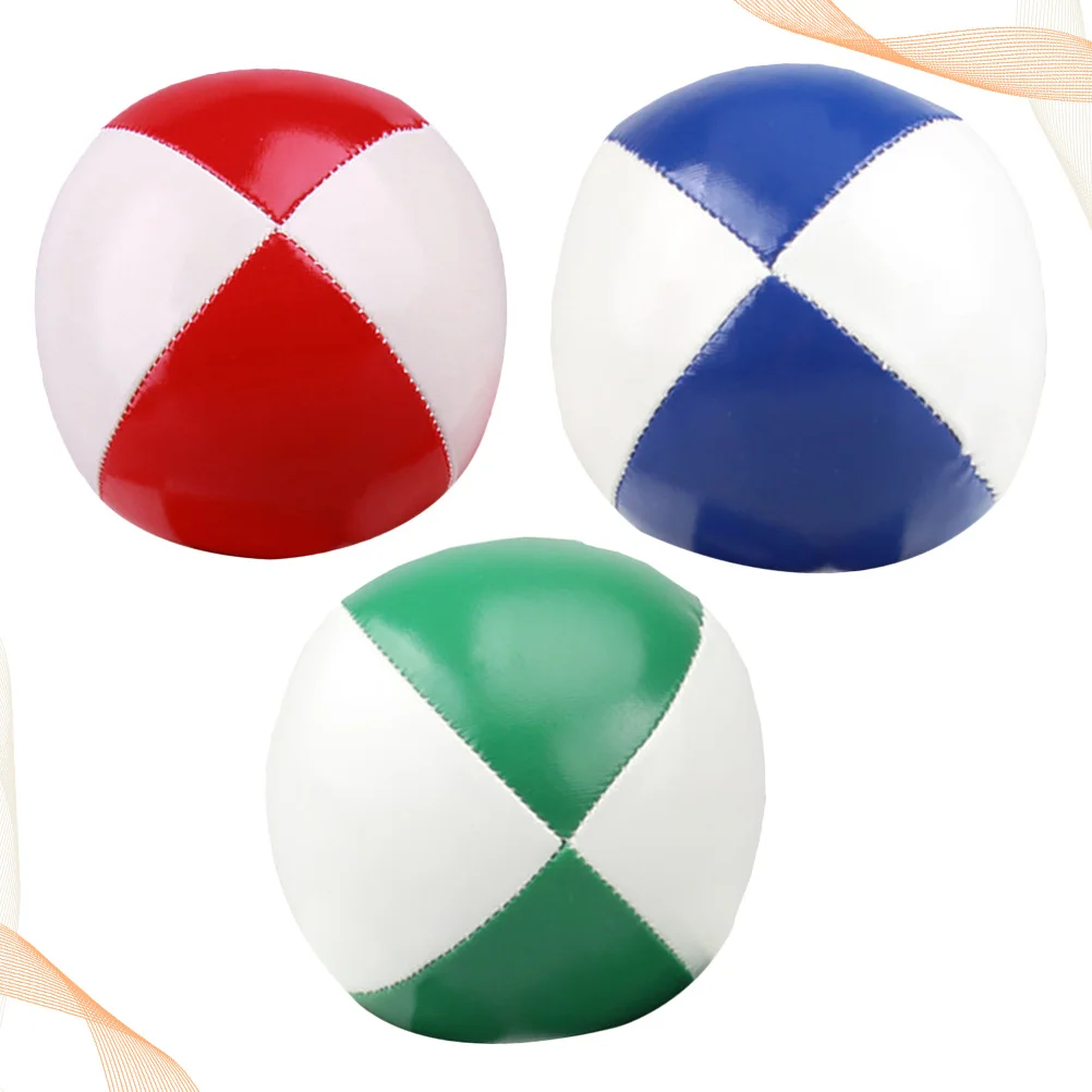 3Pcs Juggling Balls Fine Stitching High Quality PU Soft Lightweight Ideal for Beginners All Age Group Fun Indoor Outdoor