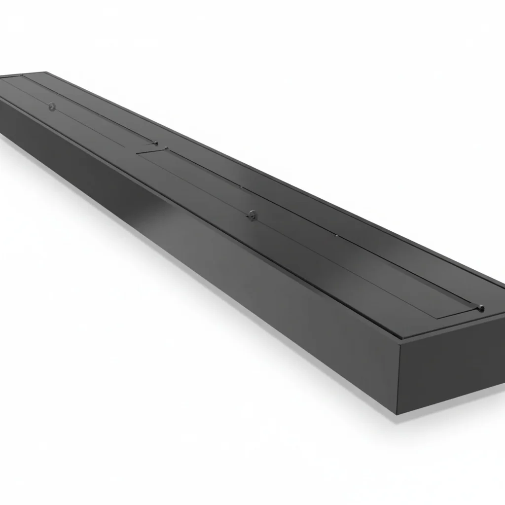 Bio Ethanol Fireplace, 1828mm/72 inch SUS 304 Stainless Steel Linear Fireplace Insert, Ventless Ethanol Burner for Modern Indoor