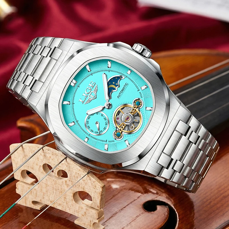 Montres rétro pour hommes LIGE - Mens Mechanical Watch avis et prix