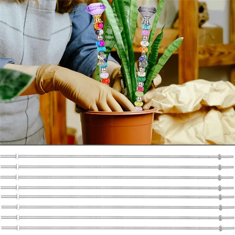 ABGR-45 قطعة مجموعات قضيب ملولب 8/32 بوصة الفضة تشمل 15 قطعة M4 قضيب ربط مع 15 قطعة صواميل سداسية معدنية و15 قطعة حبة