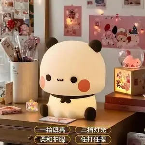 Anime crayon shin -chans palmando lámpara de noche pequeña suave luz de luz suave y protección para el dormitorio de dormitorio. 8 Mejores ratones de cerezo de ventas - №5