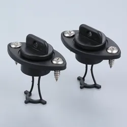 2 Pcs Black Kayak Drain Plugs Bung With 4 Pcs Screws For Dinghy Kayak Canoes Boats Stop Water Infiltration Drain Water Out