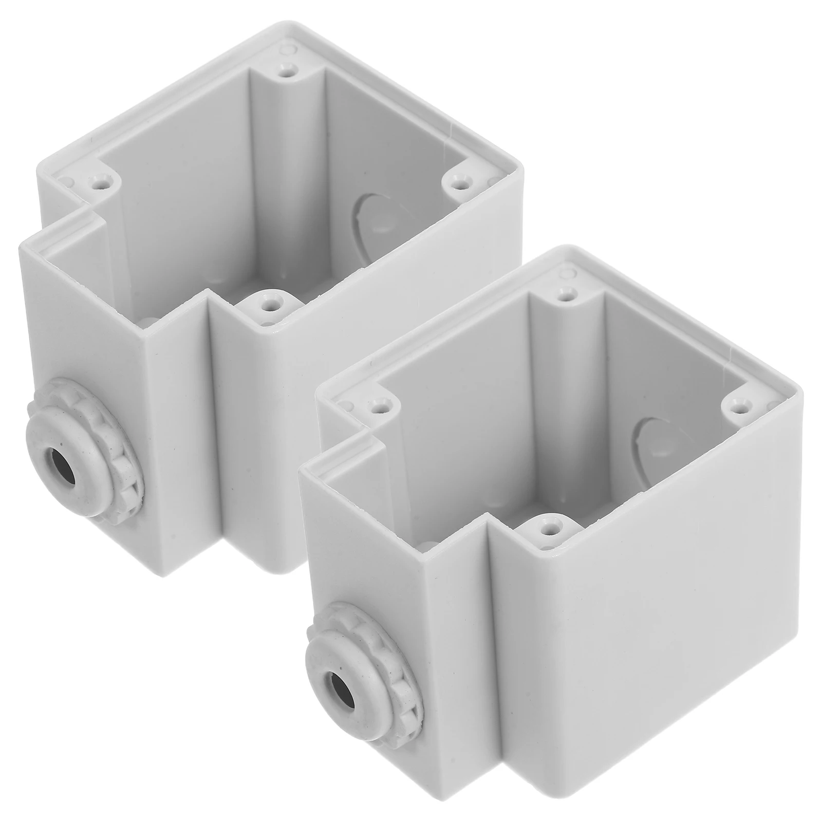 

2pcs Waterproof Power Socket Cord Cover Splashproof Electrical Box Outdoor Plug Protector Timer Extension Garden Pool Campsite