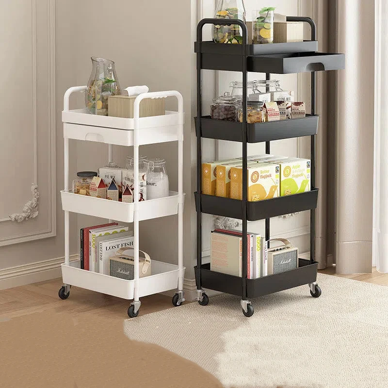 

Multifunctional Storage Cart Trolley Mobile for Kitchen Bedroom Baby Items Snacks Home Essentials Space Saving Organizer