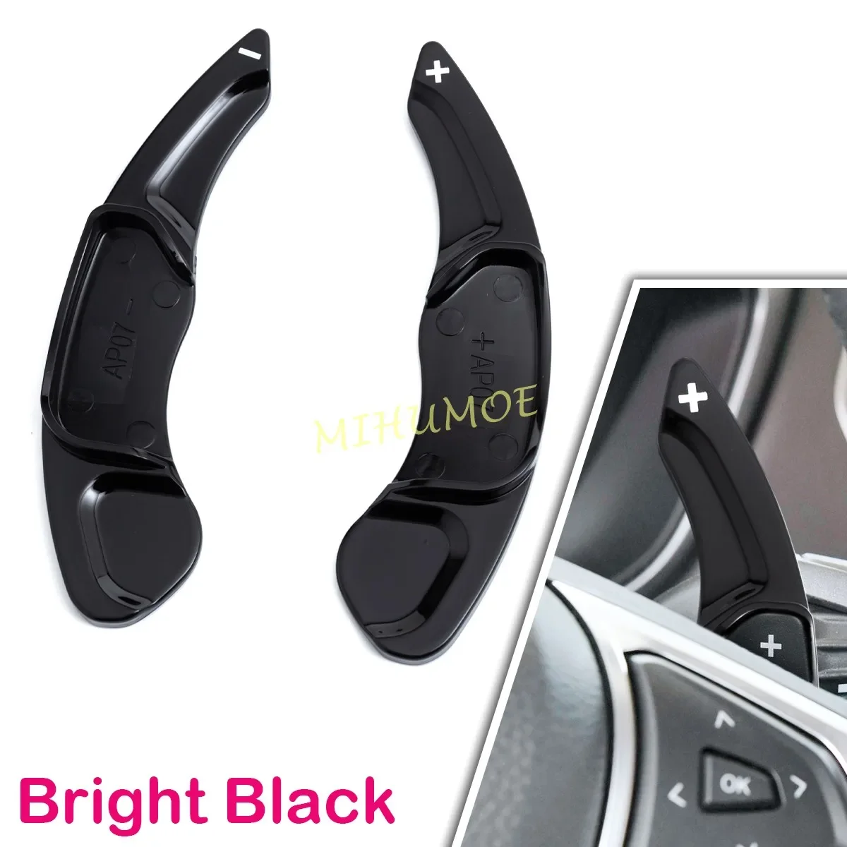 

Рулевое колесо, рычаг переключения передач, аксессуары для Ford Edge Fusion Mondeo Lincoln MKC MKS MKX MKZ, черный