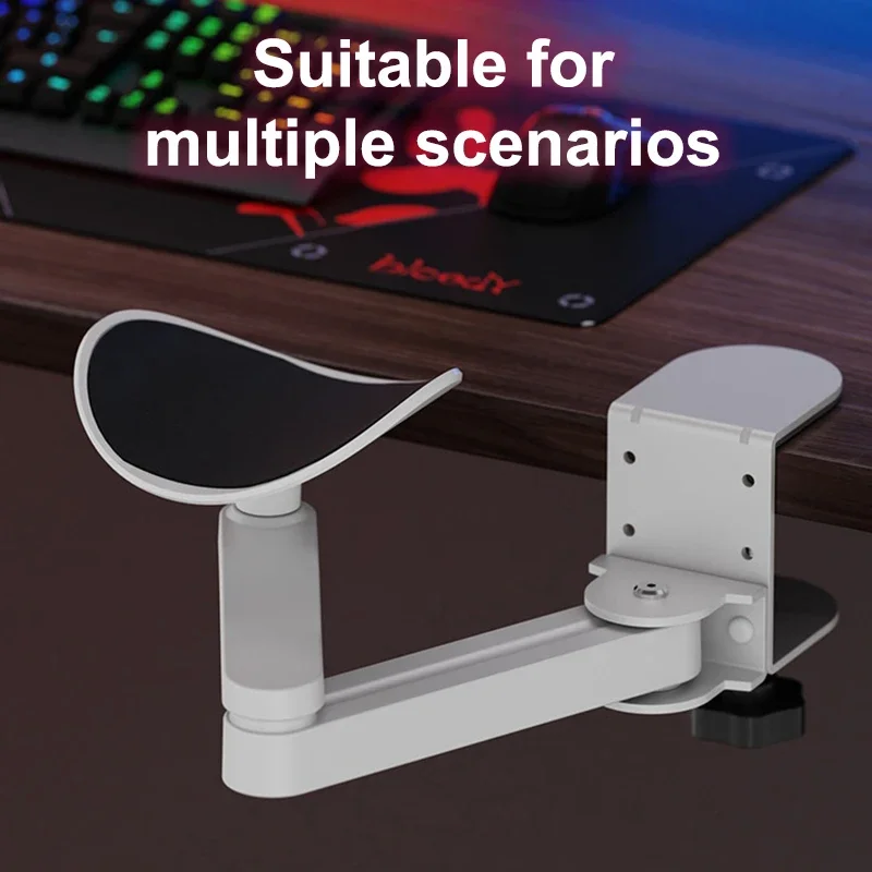 Almohadilla para reposabrazos de escritorio de ordenador, reposabrazos ergonómico, soporte para muñeca, extensor giratorio ajustable, alfombrilla para ratón, soporte para reposabrazos para el hogar y la Oficina