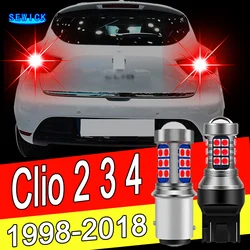 For Renault Clio 2 3 4 1998-2018 2007 2008 2009 2010 2011 2012 2013 2014 2015 2016 2017 2pcs LED Brake Light Bulb Accessories