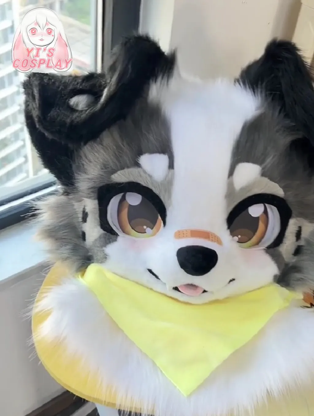 Yis cosplay Custom Furry head Kigurumi Head Cosplay Kemono Fursuit Handmade Headsets Beast Customized Fursuit Kemono Head