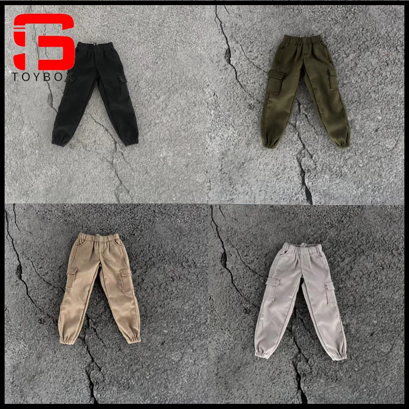 1/12 Loose Male Leggings Sports Pants Casual Pockets Trousers Elastic Waistband Doll Clothes Accessories For 6'' Action Figure