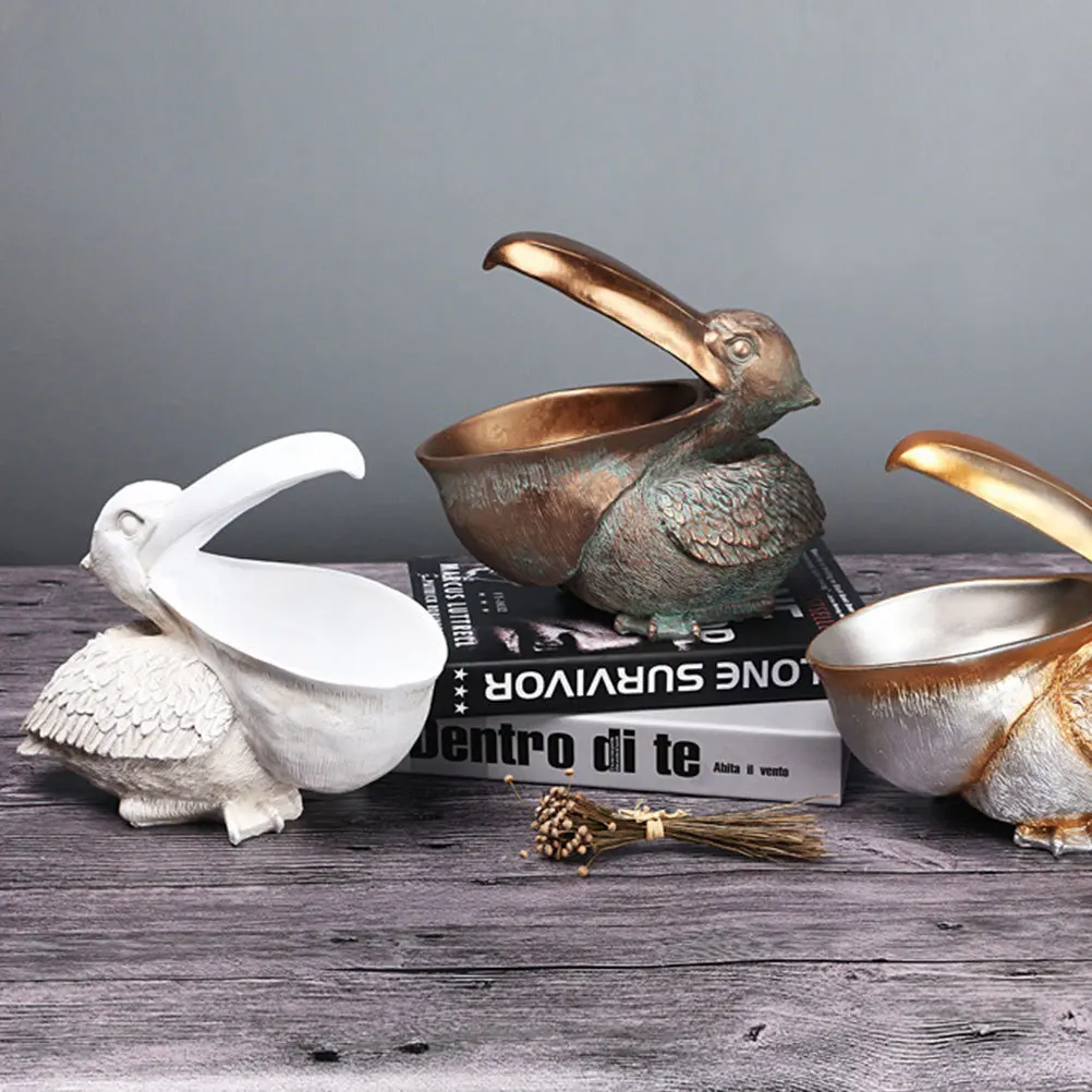 

Key Storage Ornaments Entrance Office Desk Decor Desktop Toucan Statue Decorative Figure Craft