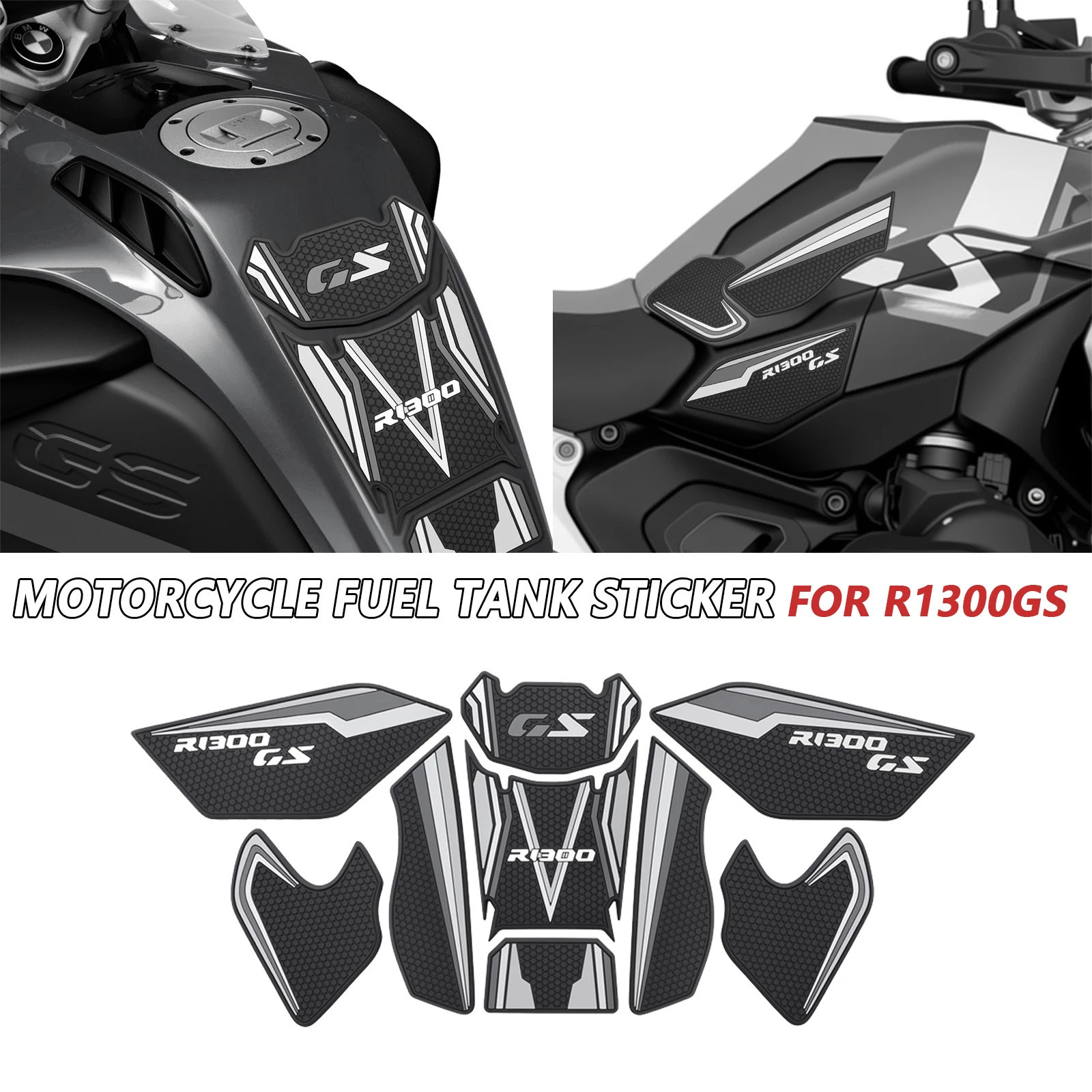 

For BMW R 1300 GS 2024 R1300GS 2023 Fuel Tank Sticker Motorcycle Tank Pad Oil Gas Tank Protector Cover Decal Decoration R1300 GS