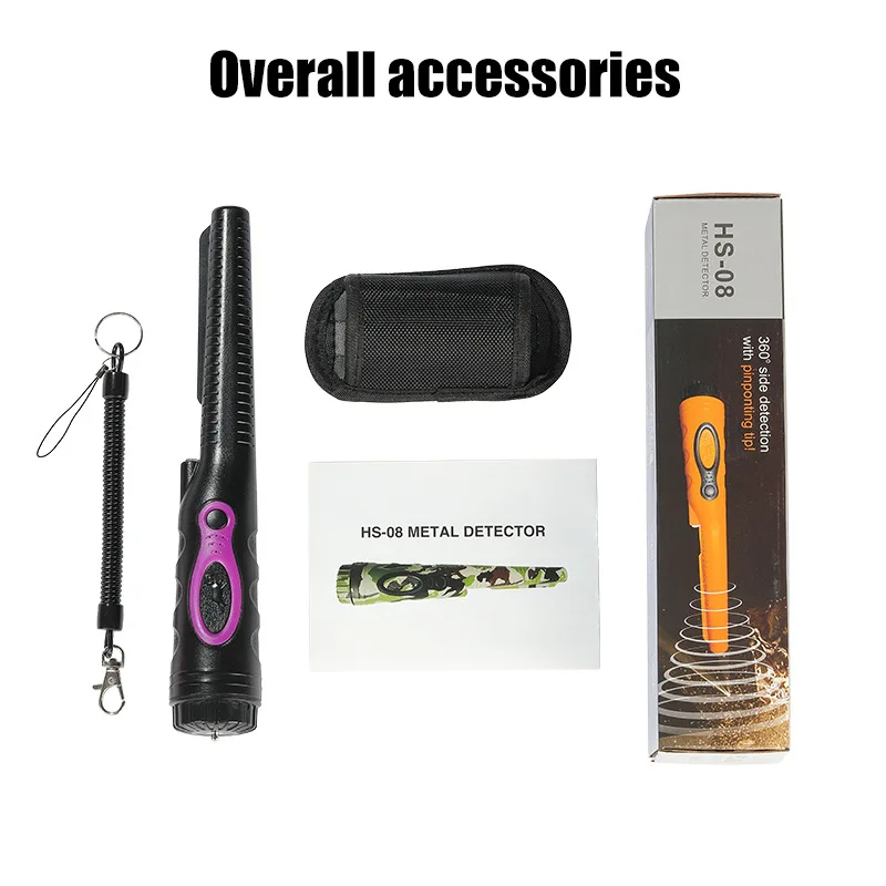 HS-08 Handheld Metal Detector Treasure Hunting Positioning Stick Outdoor Waterproof Gold Silver Treasure Detector