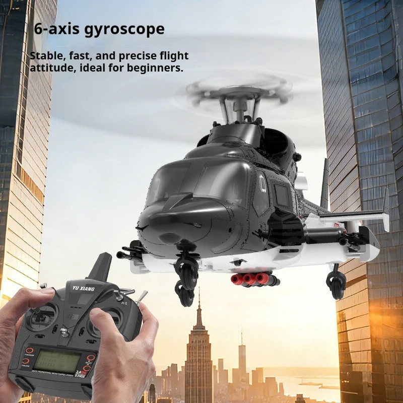 

Yuxiang F02v Flying Wolf Remote Control Helicopter Model Aircraft Realistic 3d Stunt Outdoor Flying Toy Drop Resistant Boy Toy