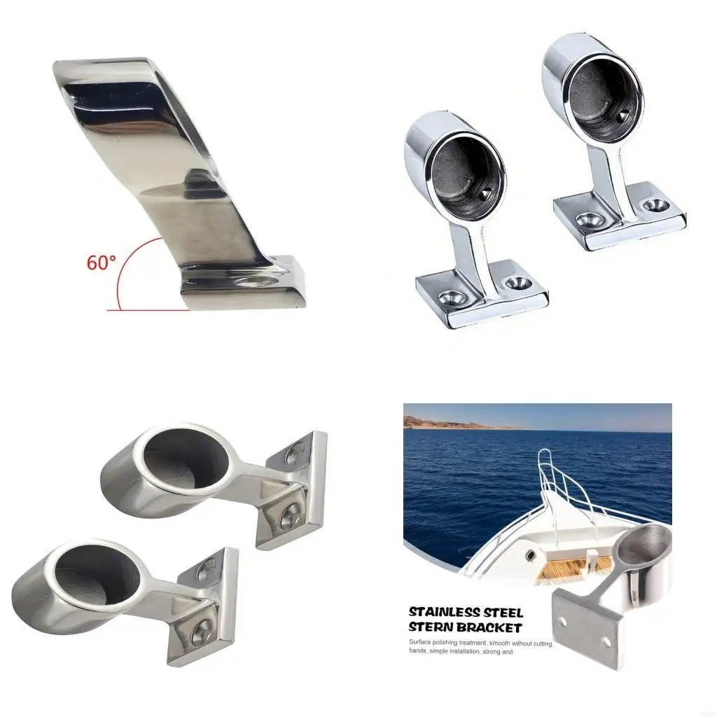 2pcs Marine Hardware End/Center/Front Hand Mount Fitting for Boat Yacht New