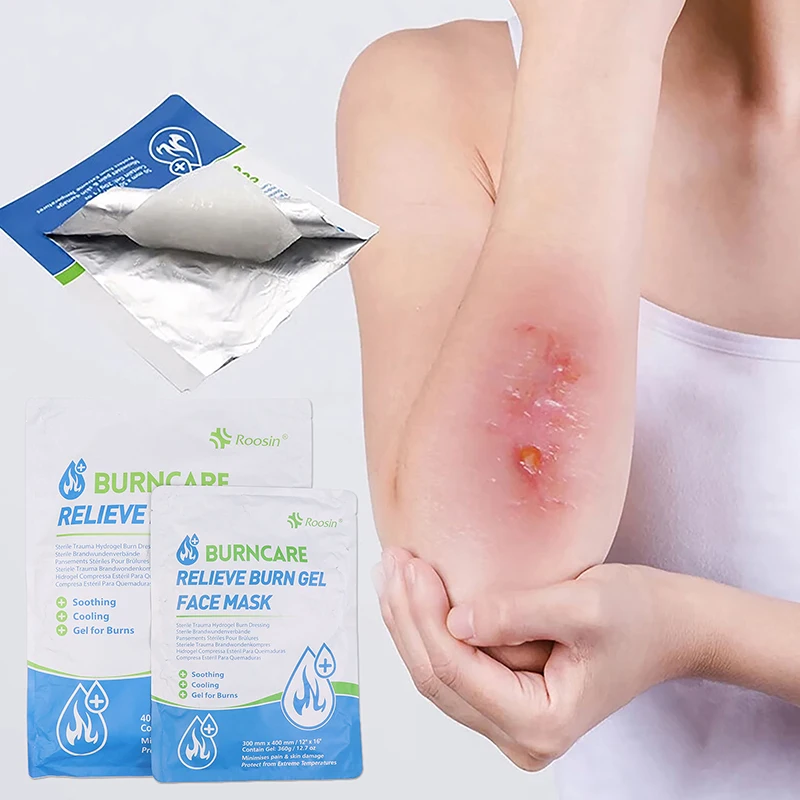 ضمادة الحروق للإسعافات الأولية، ضمادة العناية بالحرق، جل هيدروجيل، تضميد الصدمات المعقمة، شفاء متقدم للعناية بالجروح
