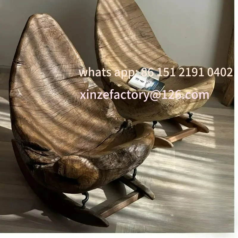 

Customizable art, surprising wind solid wood rocking chair reclining chair balcony household