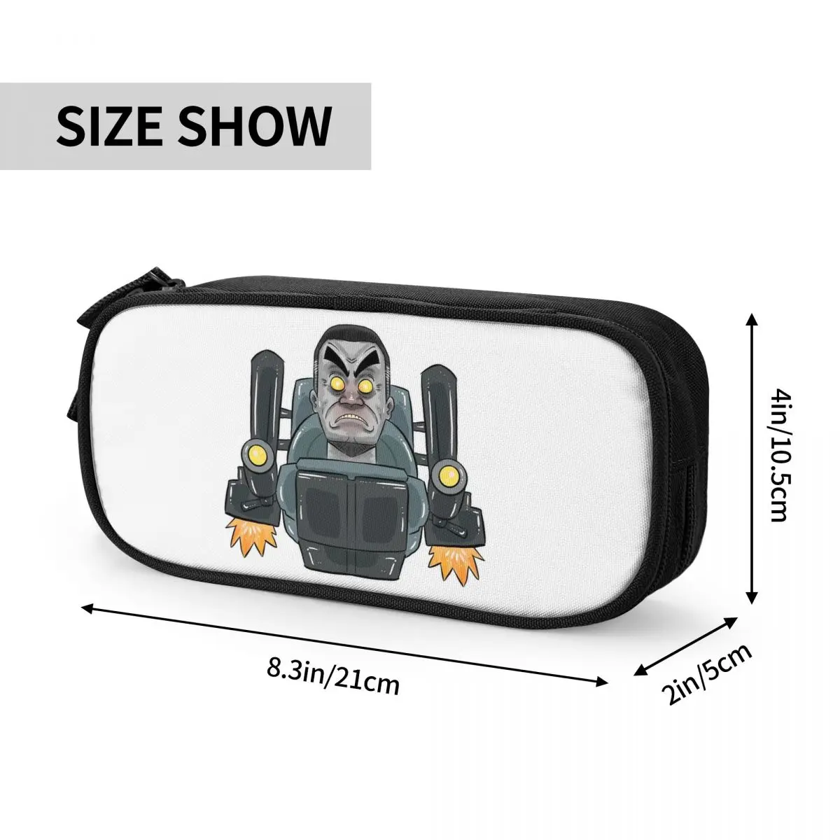 Skibidi Toilet G Man Pencil Cases Pen Box Pencil Bags for Student Big Capacity Students School Zipper Pencilcases