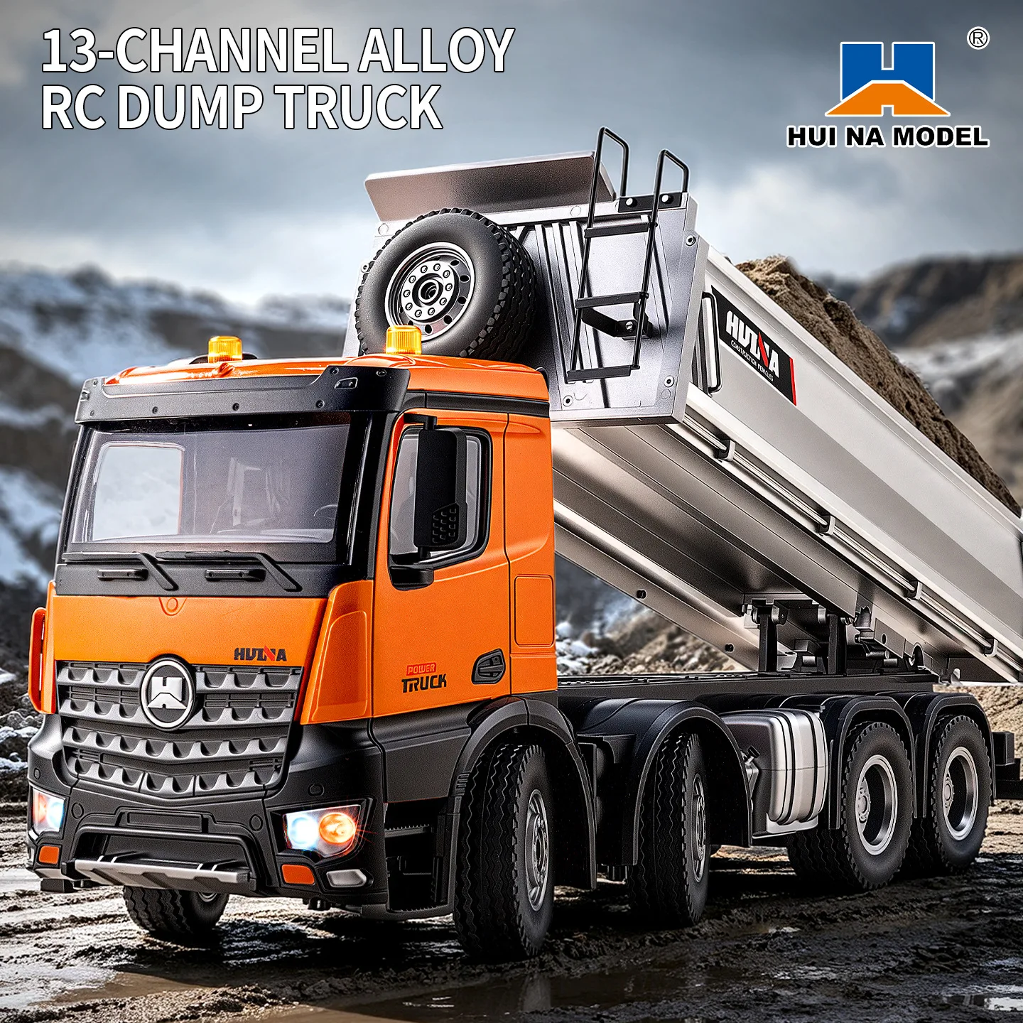 Dump Truck Toy - 뉴 후이나 1536-1 원격 조종 덤프트럭