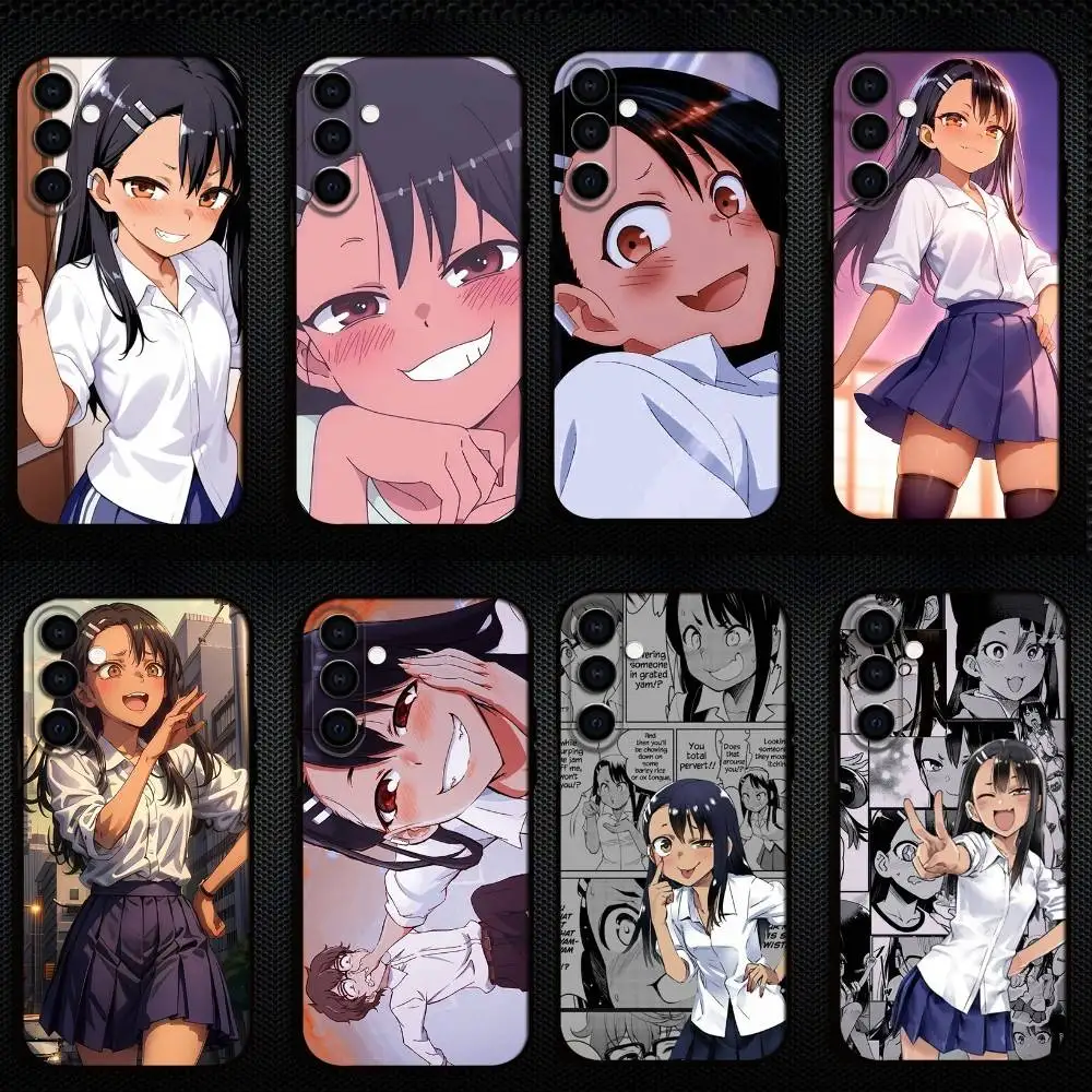 

Nagatoro San Anime Aesthetie Phone Case For Samsung Galaxy A73,A72,A71,A70,A53,A52,A51,Others Soft Black Shell