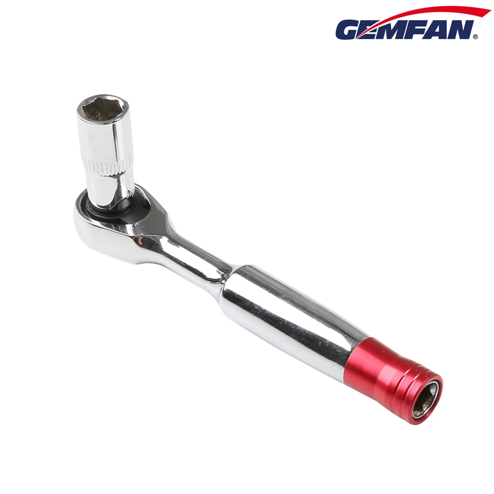 Gemfan 1/4" Ratchet Screwdriver Socket Wrench 8mm for FPV Drones Unloading Propeller Tool