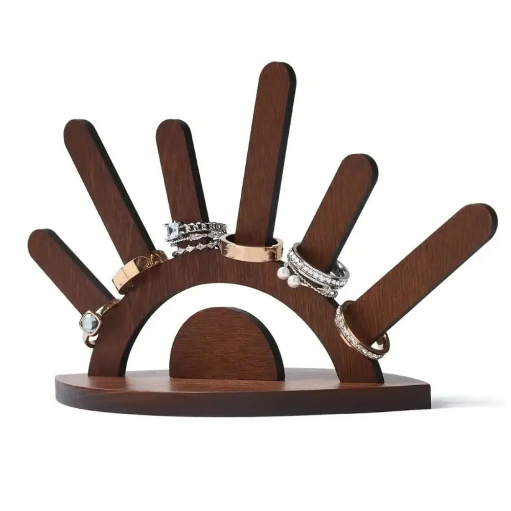 

DIY Wooden Jewelry Holder Handicraft Necklace Bracelet Jewelry Display Stand Storage Ornaments Ring Display Rack Ornaments