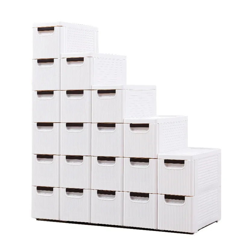 

Small Bathroom Corner Floor Plastic Drawers Cabinet with Wheels 19cm Narrow Storage Box Organizer Storage Furniture White