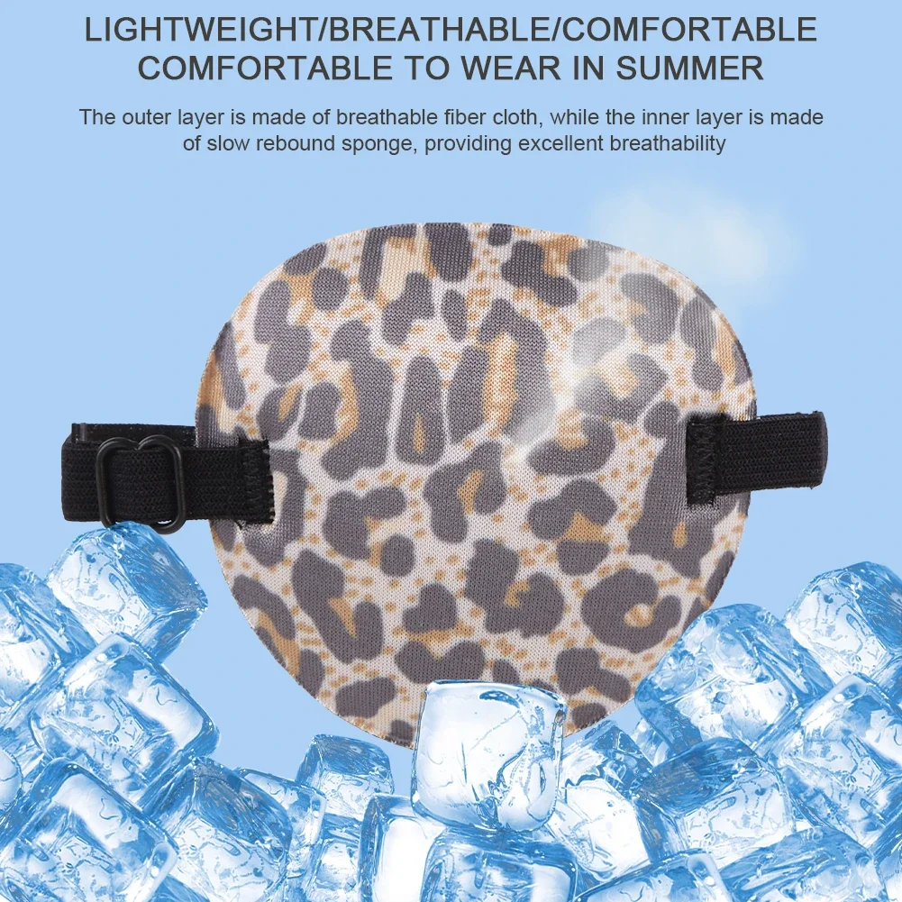 Benda per occhio singolo Ambliopia regolabile Benda per occhi pigri Benda per occhi medica morbida e traspirante per occhi sinistro/destro