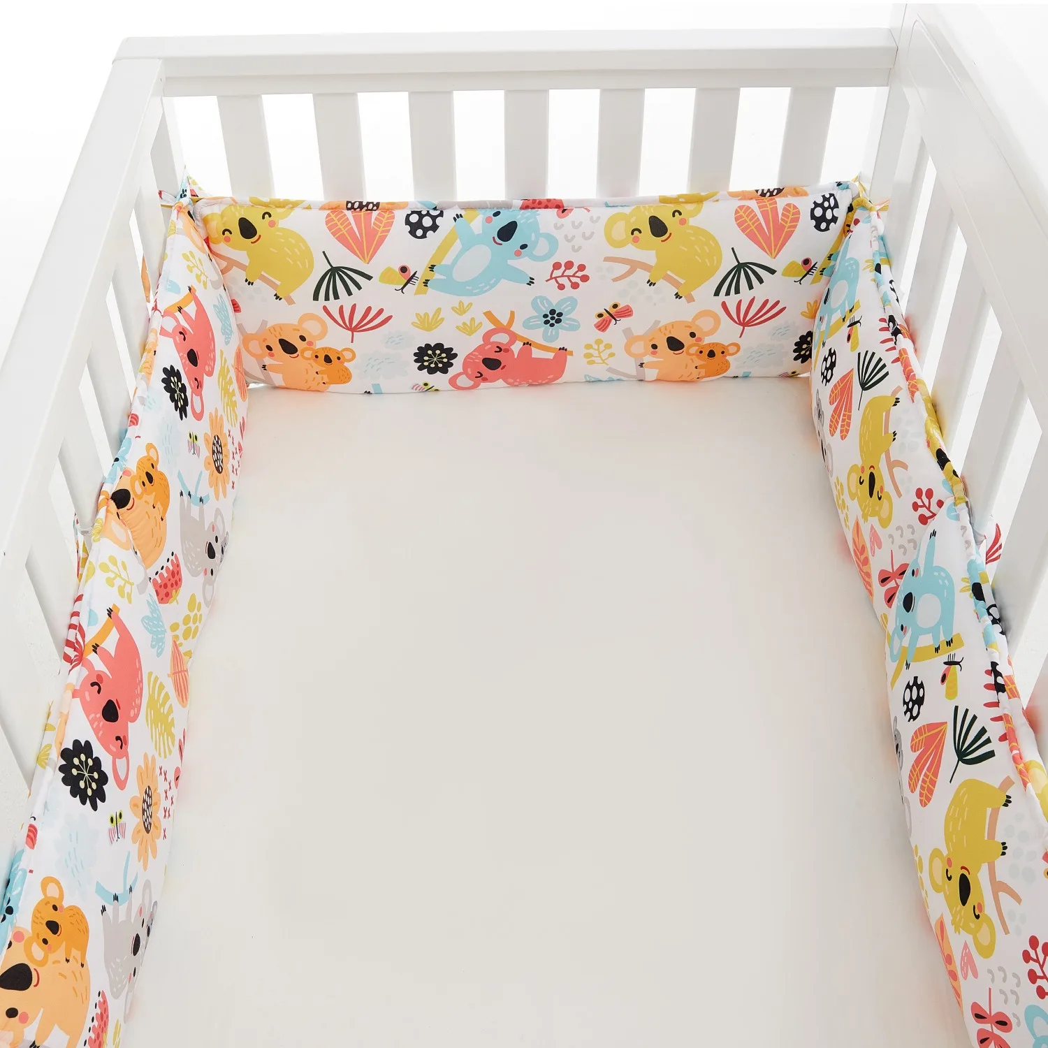 

Baby Bumper Chichonera Crib Cot Protector Infant Cotton Children's Bed Barriers Newborns Around Cushion Braid Cunas Para El Bebe