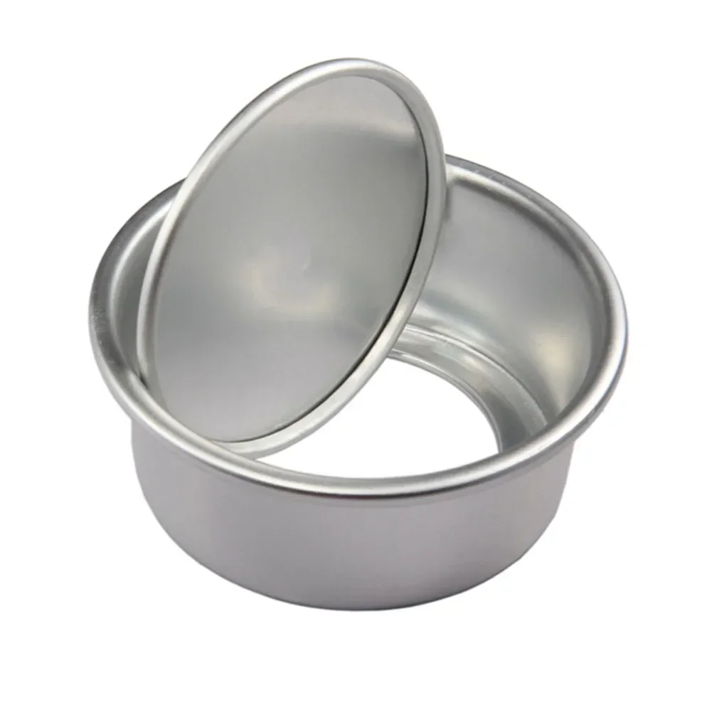 Aluminium Alloy Round Mini Cake Baking Tray, 2/4/6/8/10in Nonstick Angel Food Cake Pan, Perfect for Personal Shortbread